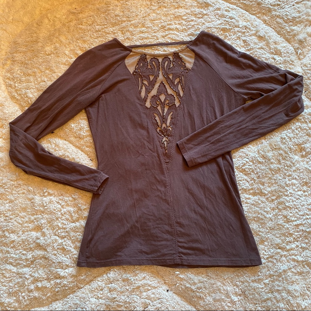 Open Back Mesh Tee